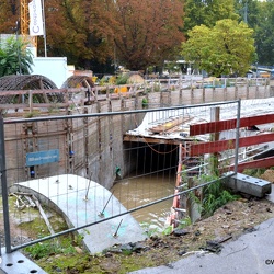 Stunde der Wahrheit für die Inbetriebnahme des neuen Nesenbach-Abwasserkanals (14.10.2020)