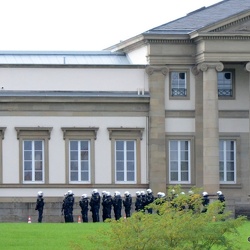 Polizei übt wieder hinter Schloss Rosenstein (11.10.2017)