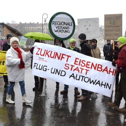 Bilanzpressekonferenz der DB AG in Berlin mit Protest begleitet (22.03.2018)